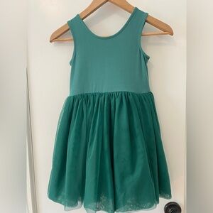 Hanna Andersson Girls Dress Green Size 6-7